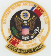 Coast Guard Air Station Cape Cod Kennebunkport President George Bush Patch