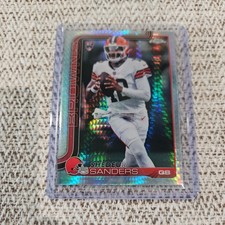 Shedeur Sanders Rookie Prism Refractor RC 2025 Topps Chrome Football #315