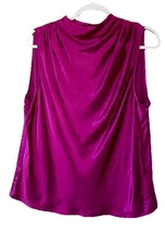 Rails NWT Flattering Kaleen GLAM Satin Drape Top XL