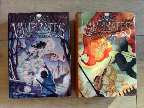 Near Complete Set Series - Lot of 5 Vampirates HARDCOVER books by Justin Somper - Picture 5 of 6