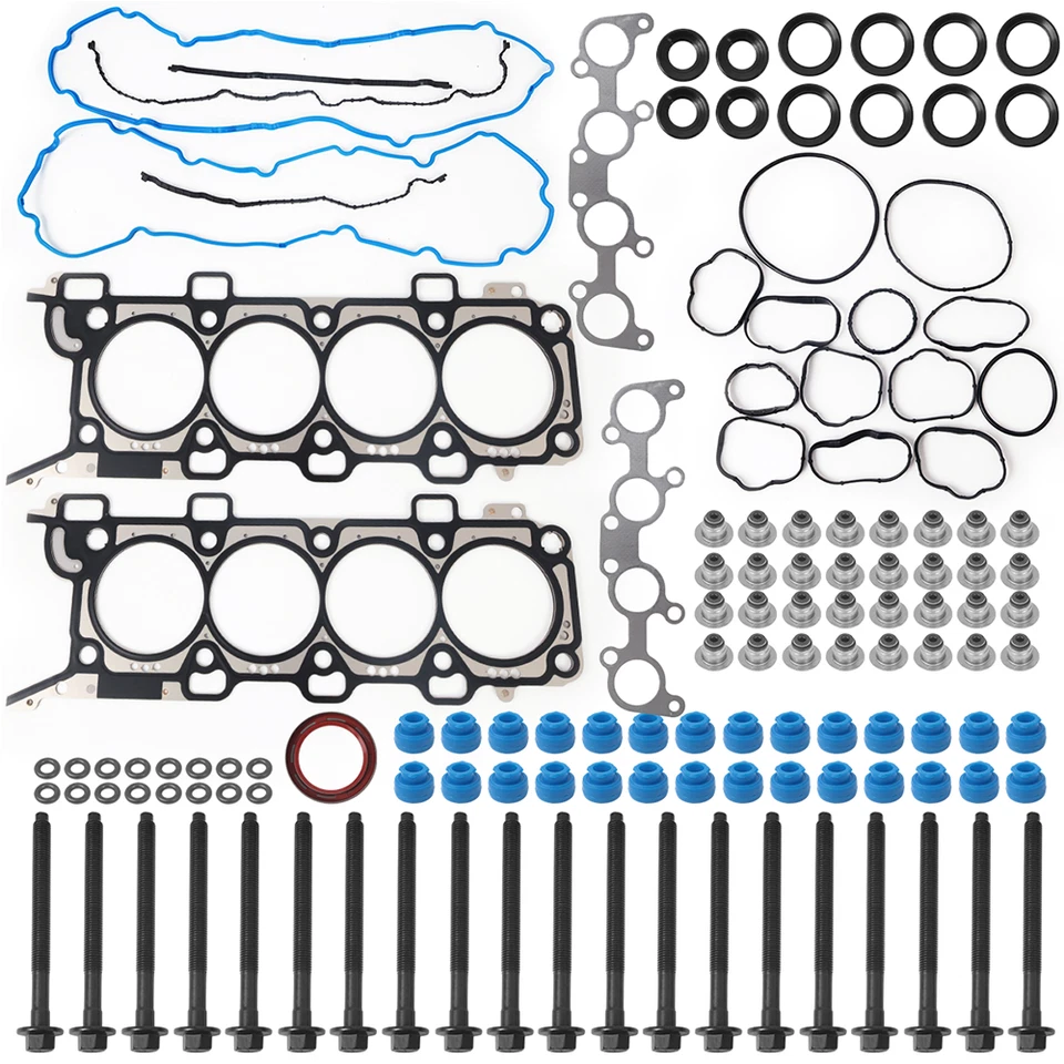 5.0L Timing Chain Head Gaskets M11 Bolts Kit For 2011-2014 Ford F-150 Mustang Foto 2 de 4