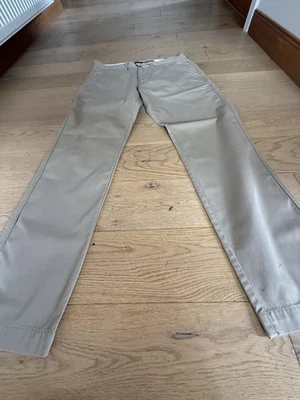 Docker Gents Slim Fit Casual Trousers Beige W36 L32 - Image 1 of 4