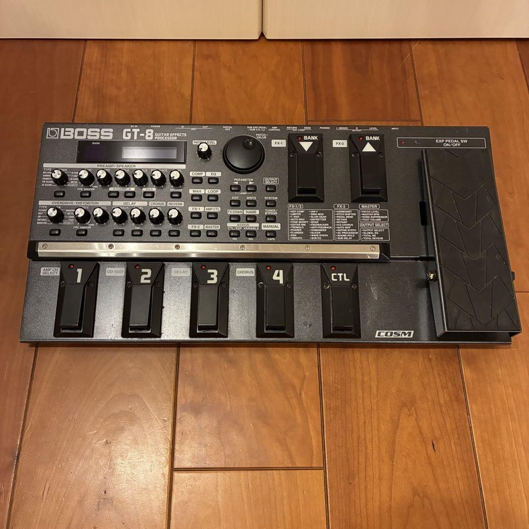 今日までの価格送料込み　BOSS GT-8 ギターエフェクター　可動品 BOSS GT-8 GUITAR EFFECTS PROCESSOR（中古/送料無料）【楽器