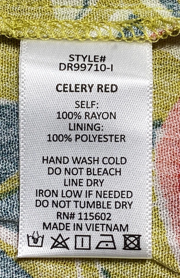 Maxi Vestido Halter Exuberante Nuevo con Etiquetas Rojo Apio Estampado Floral En Niveles L Foto 4 de 4