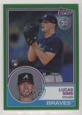 2018 Topps Silver Pack 1983 Design Chrome Series 2 Green 78/99 Lucas Sims gg8