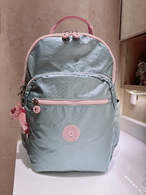 NWT Kipling Seoul 15'' laptop Large Backpack in Pixie Green 45cm