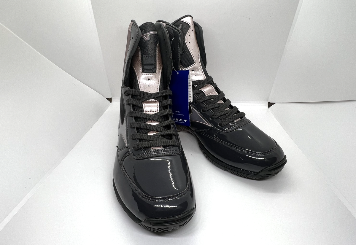 MIZUNO Boxing Shoes Wave Monster US7 ( 25cm ) Black Silver Naoya