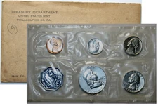 1963 US Proof Set Includes 90% Silver Half Dollar, Quarter, and Dime, OGP