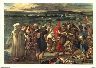AK - Kunst - Malerei - Eugène Delacroix - Arabische Schauspieler oder Narren