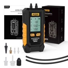 Portable Digital Manometer Differential Air Pressure Gauge HVAC Gas Meter Tester