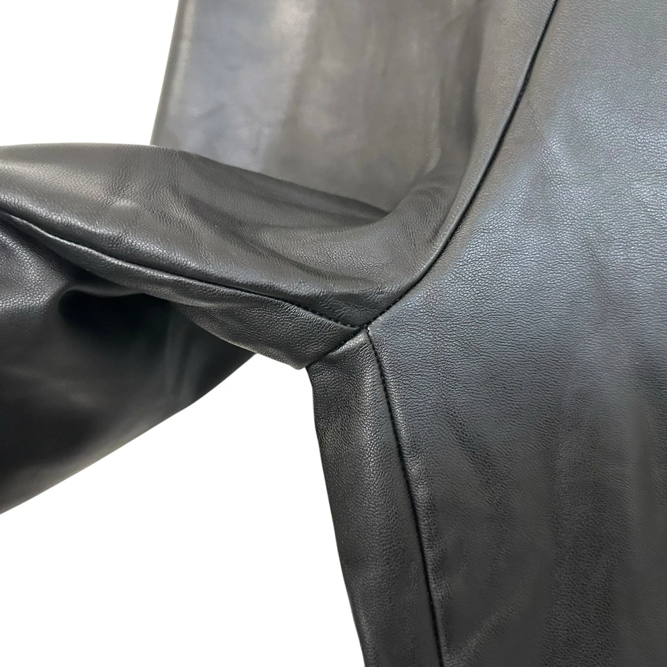 Leggings Abercrombie & Fitch Mujer Cintura Alta Imitación Cuero Talla XS Negros Foto 4 de 4