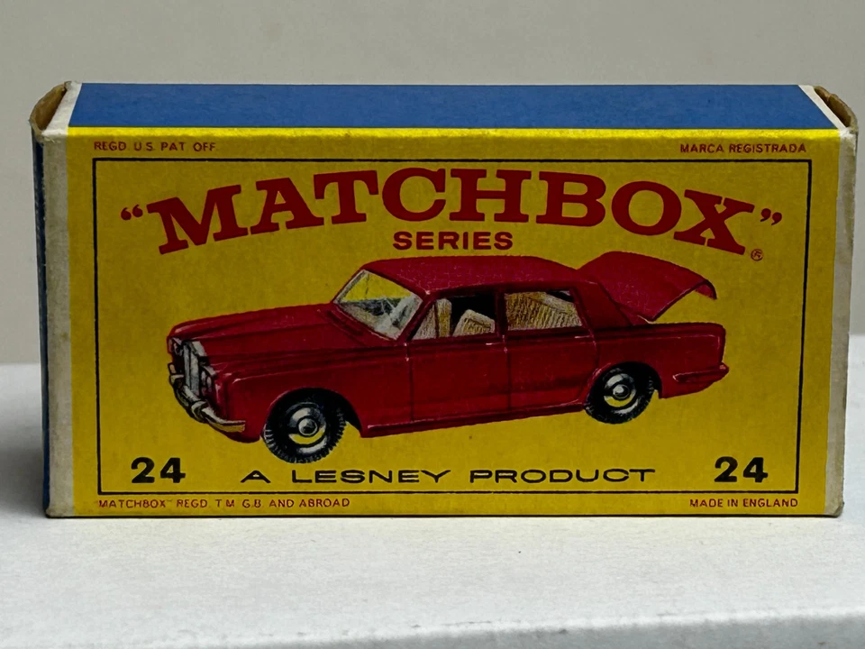 Matchbox No. 24 Rolls Royce Silver Shadow with New Model Original Box, Nice - Image 3 of 4