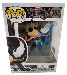Auténtico autógrafo Beckett firmado por Tom Hardy Venom 363 Funko Marvel