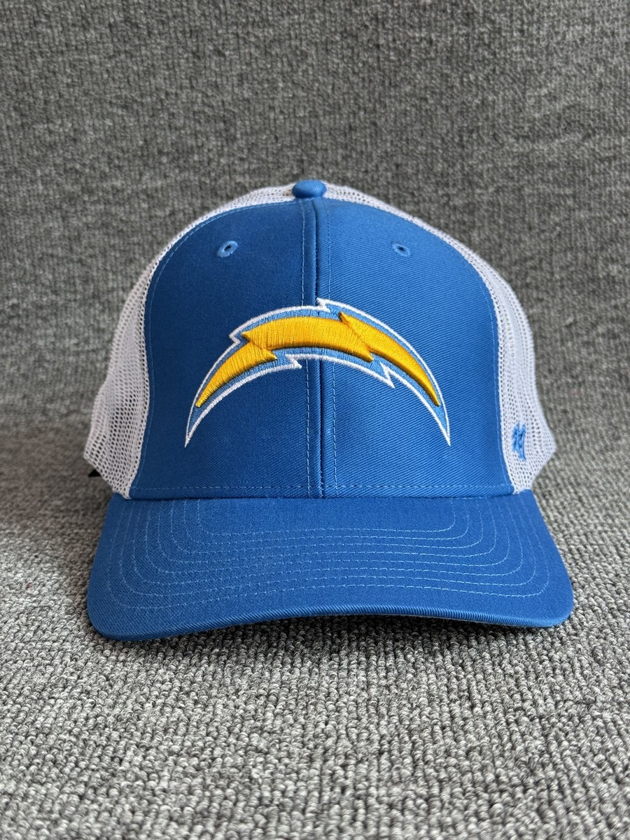 '47 Brand Los Angeles Chargers Trucker Snapback Blue White Adjustable NFL Hat