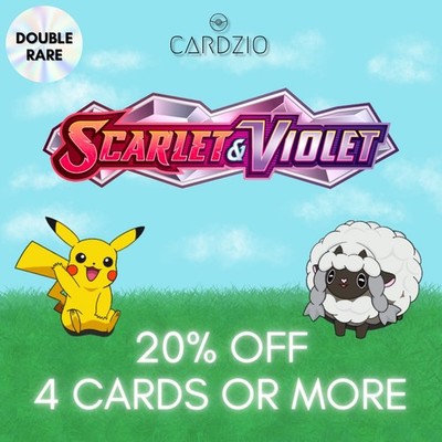 Pokemon - Scharlachrot & Violett Double Rare Einzeln - Wählen Sie Ihre Karte