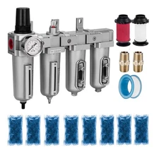 NANPU 1/2" NPT Industrial Grade 4 Stage Air Drying & Filter System, Auto Drain