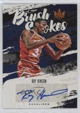 2019 Panini Court Kings Brush Strokes Citrine 21/49 Roy Hinson #BR-RHI Auto 4f5