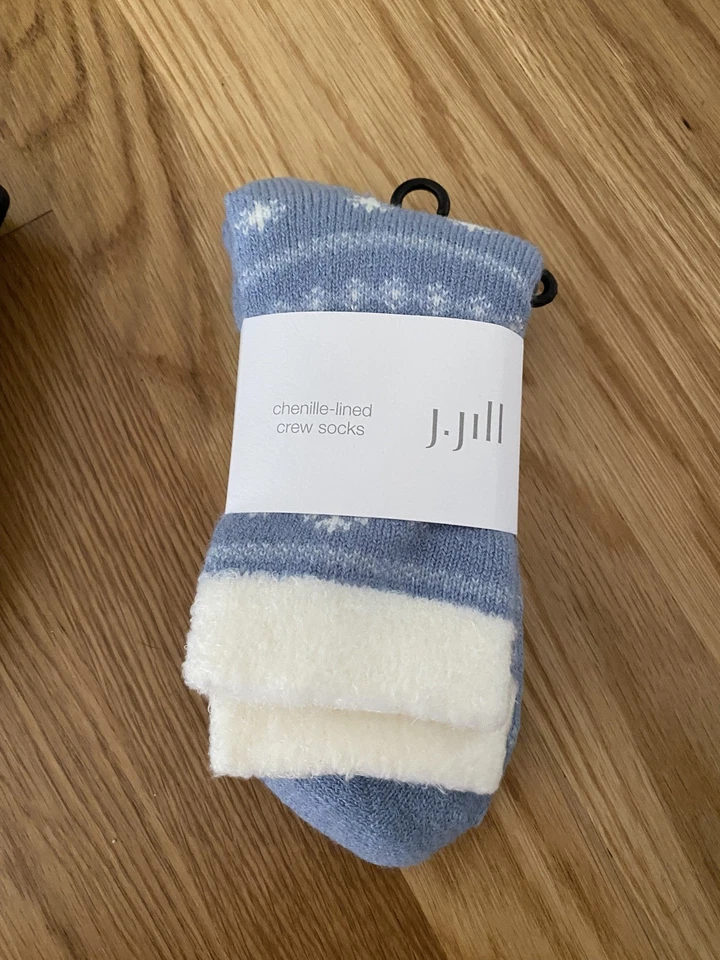 Носки короткие с подкладкой J. Jill Chenille с нескользящим нижним захватом новые с бирками - Изображение 2 из 2
