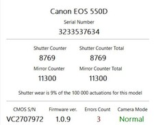 Canon EOS 550D DSLR + obiettivo EF‐S 18–55mm II USM 18MP Full HD S/C 8769