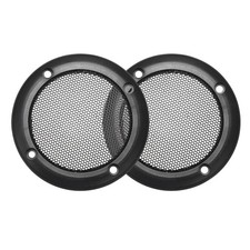 2Pcs 3.5" Speaker Grill Cover for Speaker Mesh Circle Subwoofer Protector Black