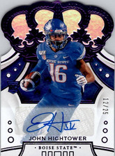 2020 Panini Chronicles Draft JOHN HIGHTOWER Boise State Crown AUTO 12/25