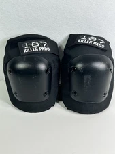 187 Killer Pads Pro Knee Pad - Black Size L/XL Large /  XL Skateboard  B12