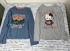 Girls Long Sleeve Shirt Lot Hello Kitty South...