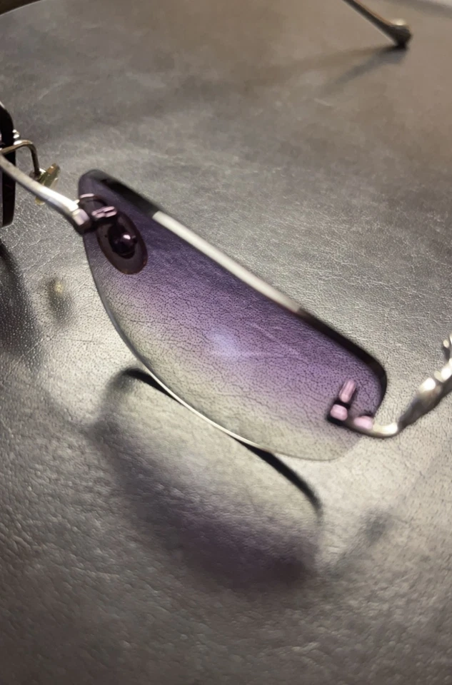 Gafas de sol Cartier Panthere vintage moradas para mujer Foto 2 de 4