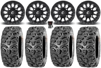 Fuel Vector MB 14'' Wheels 28'' Bear Claw HTR Tires Can-Am Maverick X3