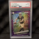 2025 Panini Prizm Football Purple Shimmer Tyler Shough #327 PSA 10