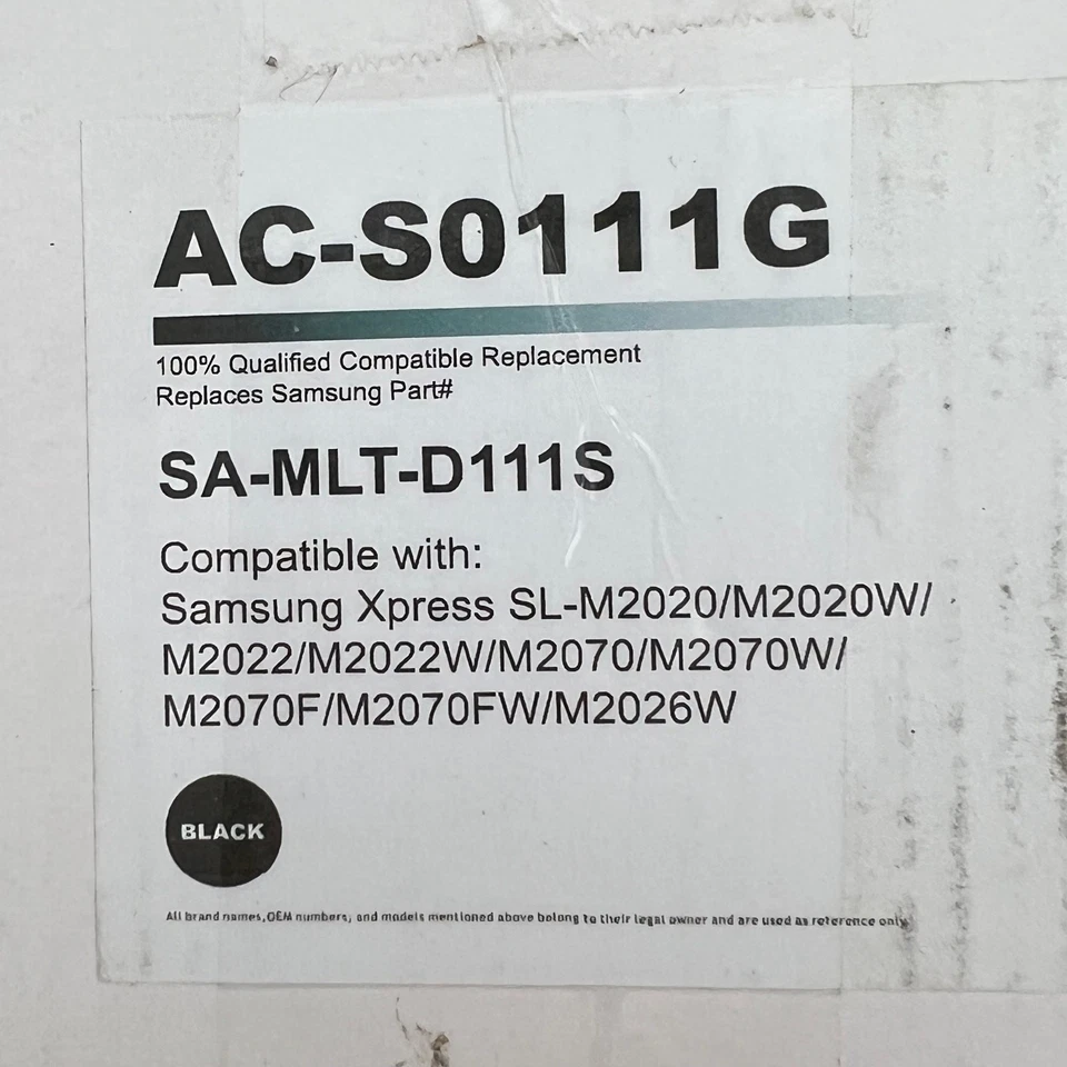 PREMIUM Toner Cartridge AC-S0111G  SAMLT-D111S Compatible With Samsung XpressSL  - Image 3 of 3