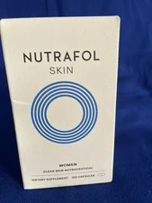 Nutrafol Clear Skin Nutraceutical A Daily Supplement For Women. 120 Capsules NIB