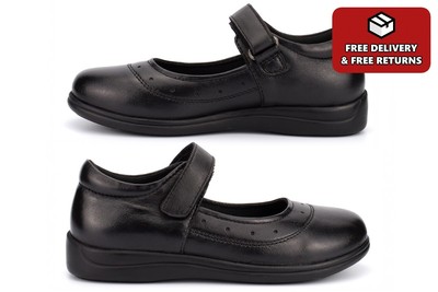 Mädchen Leder Schulschuhe Mädchen Schulschuhe Touch Verschluss Bar Mädchen Schuhe