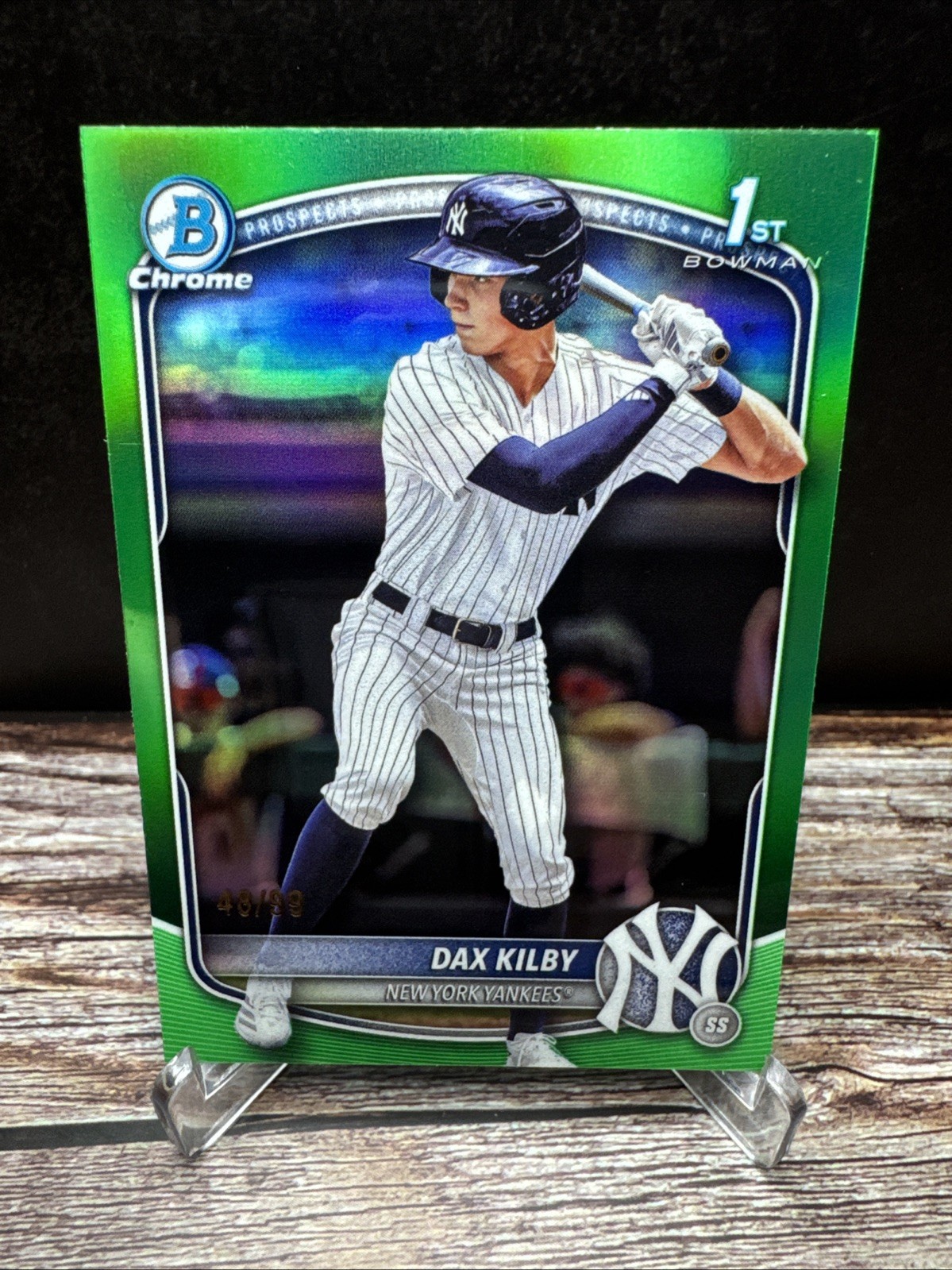 2025 Bowman Draft Dax Kilby Chrome Prospect Green Refractor /99 #BDC-146 (RC)