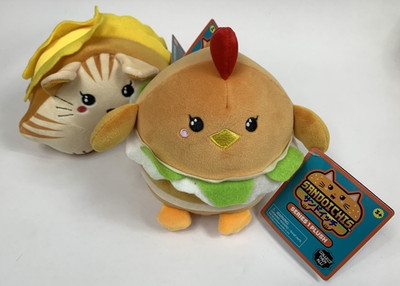 Sandoichis Lot of 2 Charlie the Chicken Sando and Tammy the Grilled Cheese Tabby