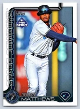 BRICE MATTHEWS SPACE COWBOYS  2025 TOPPS PRO DEBUT #PD-67