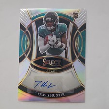 Panini 2025 Select Rookie Signatures Travis Hunter Silver Prizm Auto Jaguars