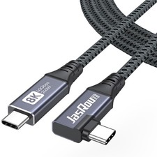 Right Angle USB C Cable 6ft Thunderbolt 4 USB4 40Gbps Data 8K 5K 60Hz Cord