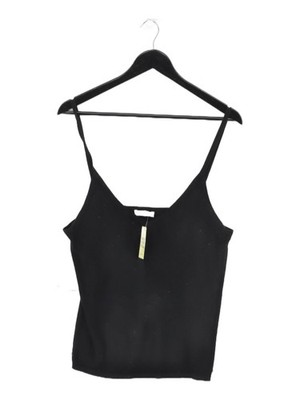 Equipment Damen Top L schwarz gestreift 100% andere ärmellos V-Ausschnitt Basic