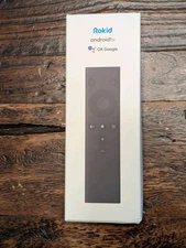 Rokid Station Androidtv 12 Keys Remote OK Google RSR101 Bluetooth Black