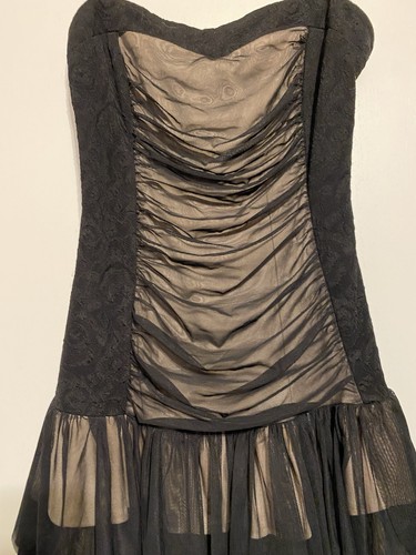 Mystic Black MINI DRESS Size Medium/Large - Picture 3 of 6
