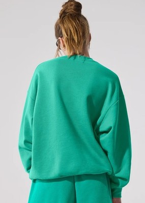 Alo Yoga Spruce Green Accolade Crew Neck Sweatshirt Size Xxs | eBay