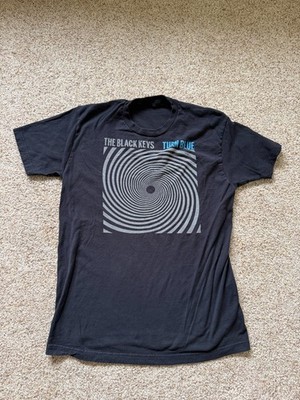 2014 The Black Keys Shirt Turn Blue North America Tour Black Graphic Tee L Flaw