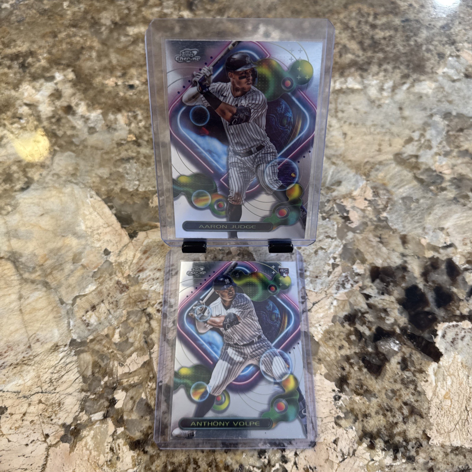 2023 Topps Cosmic Chrome - Aaron Judge #62 & Volpe Cosmic Chrome # 107 