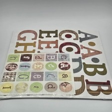 Rare Creative Memories ABC Monograms Stickers - Jewel Pastel Primary Earthy NIP