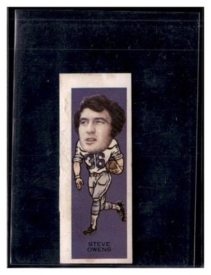 1974 Nabisco Sugar Daddy Pro Faces #3 Steve Owens