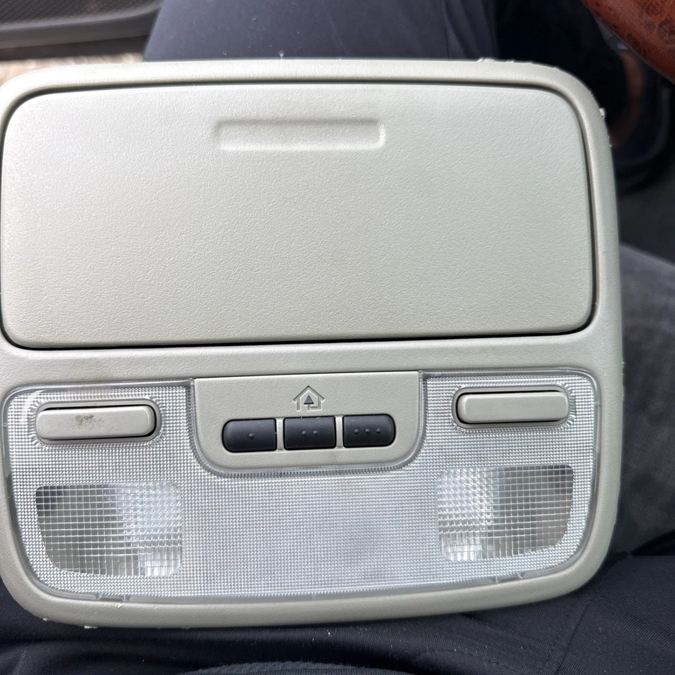 Honda Pilot 2003-2008 consola sobre la cabeza cúpula mapa beige claro OEM Foto 2 de 4