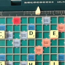 Spare Parts For Hard Case Travel Scrabble Clip -In Green Font Tiles Tile Letters