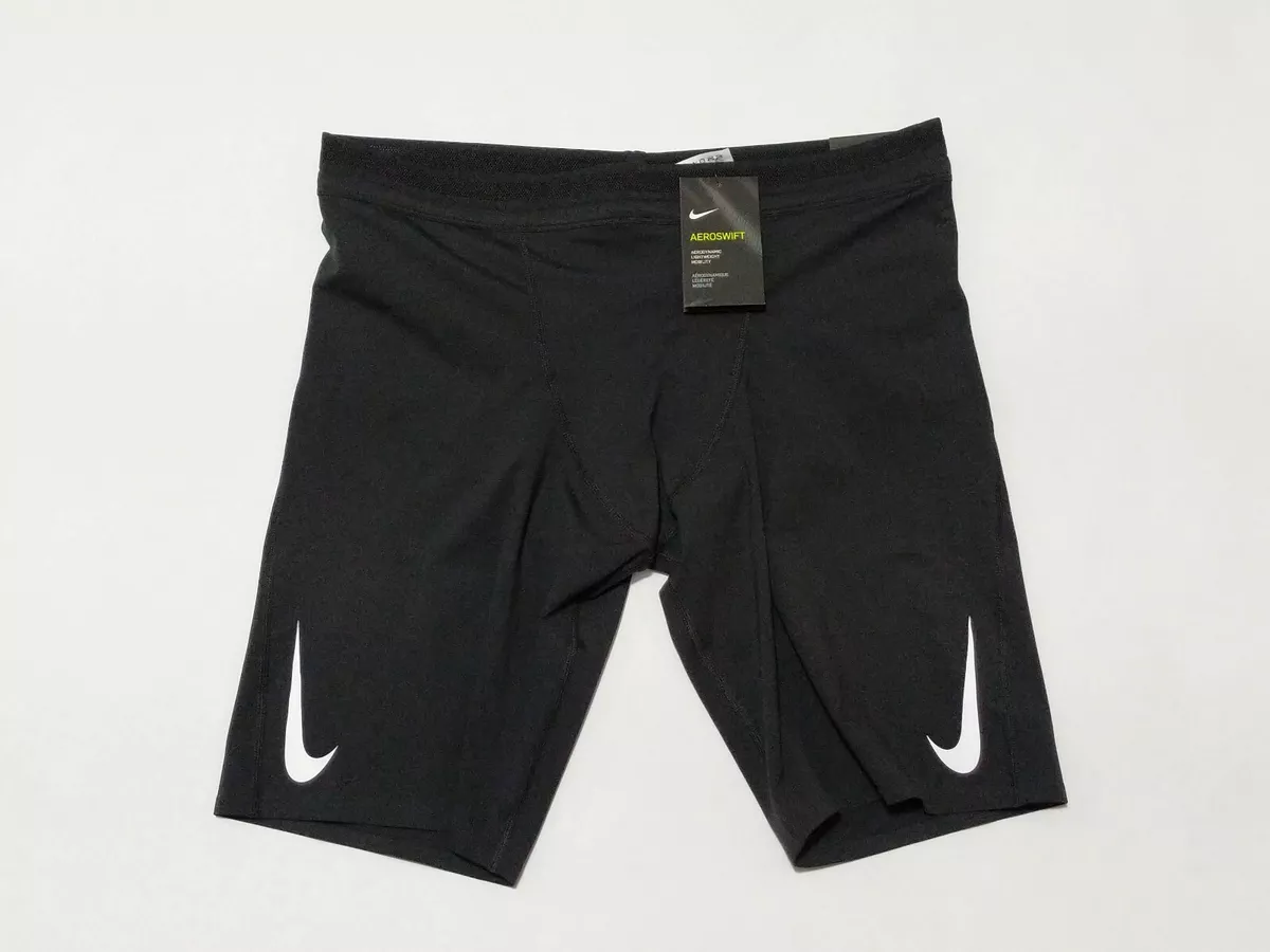 NEW Nike Aeroswift 1/2 Half Tight Running Racing Black Men's Size XL  AR3246-010