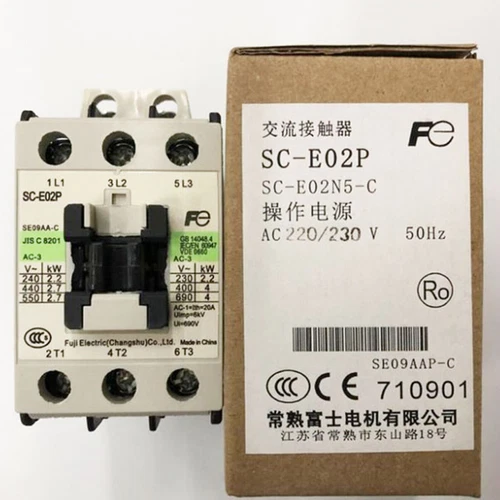 One New Fuji SC-E02P 220VAC Contactor SCE02P Free Shipping - Picture 1 of 2